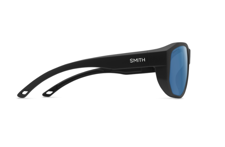 Smith Optics Outrigger Sunglasses - Matte Black Frame Polarized Blue Mirror Lense - - Mansfield Hunting & Fishing - Products to prepare for Corona Virus