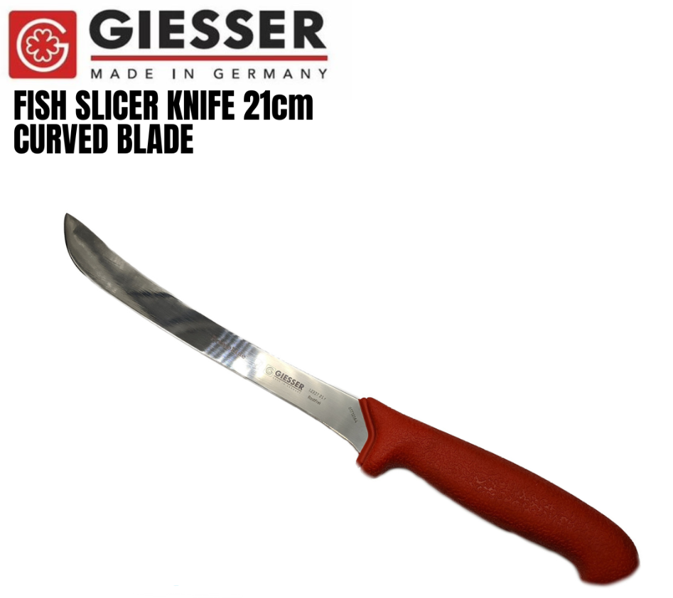 Giesser Fillet Skinner Knife Curved - 21 cm - - Mansfield Hunting & Fishing - Products to prepare for Corona Virus