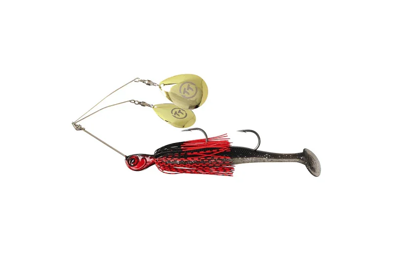 TT Tornado + Twin Spin Rigged 3/4oz Spinnerbait - BLOODY NIGHTMARE - Mansfield Hunting & Fishing - Products to prepare for Corona Virus