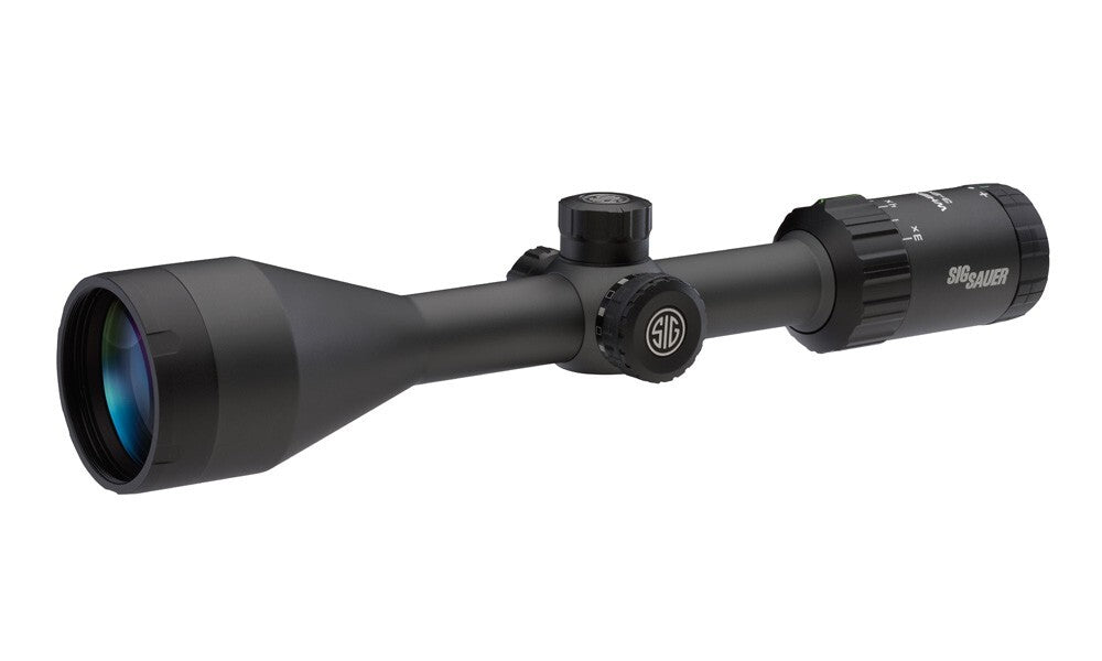 Sig Sauer Whiskey 3 Rifle Scope 3-9x50mm 1 Inch BDC-1 Quadplex Reticle 0.25m - - Mansfield Hunting & Fishing - Products to prepare for Corona Virus