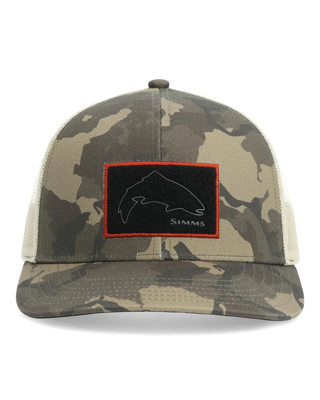 Simms Wader Maker Mid Crown Trucker - OSFM / REGIMENT CAMO OLIVE DRAB - Mansfield Hunting & Fishing - Products to prepare for Corona Virus