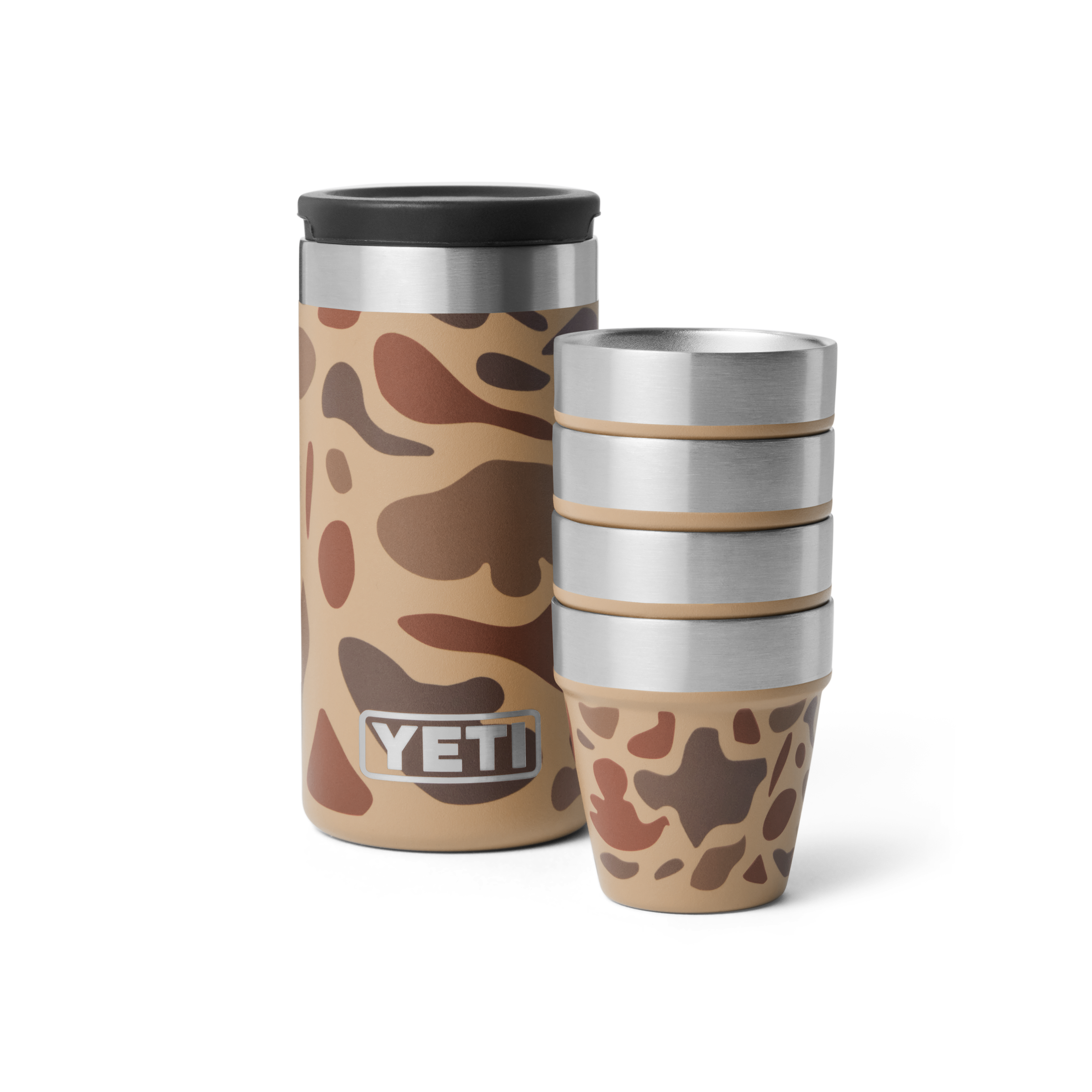 Yeti Shot Glasses & Case - WETLANDS CAMO - Mansfield Hunting & Fishing - Products to prepare for Corona Virus