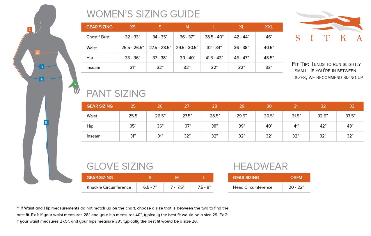 Sitka Women's Core Midweight Bottom - Sub-Alpine - - Mansfield Hunting & Fishing - Products to prepare for Corona Virus