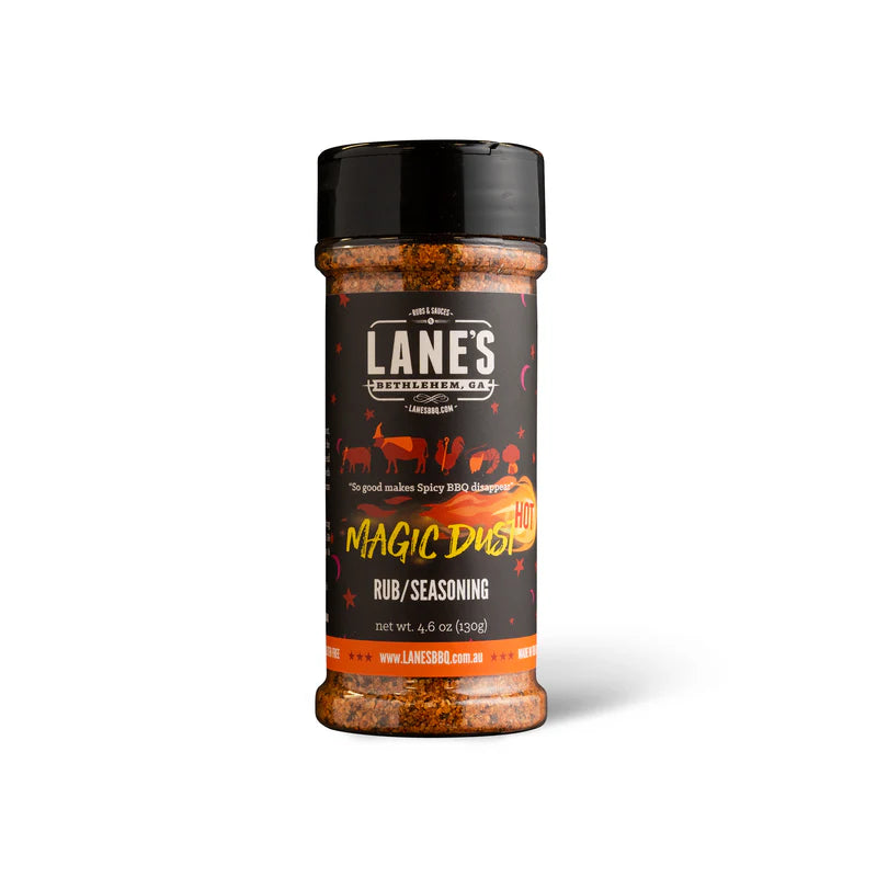 Lanes BBQ Magic Dust Hot - 124 GM - - Mansfield Hunting & Fishing - Products to prepare for Corona Virus