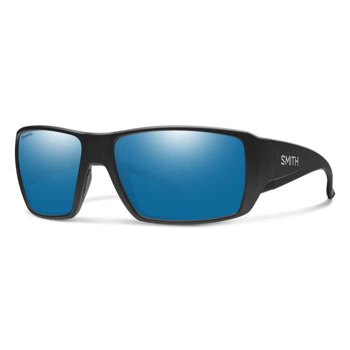 Smith Optics Guides Choice XL - Matte Black Chromapop Glass Polarized Blue Mirror - - Mansfield Hunting & Fishing - Products to prepare for Corona Virus