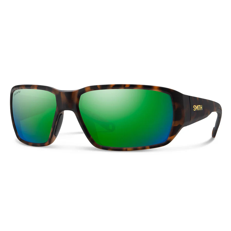 Smith Optics Hookset - Matte Tortoise Chromapop Glass Polarized Green Mirror - - Mansfield Hunting & Fishing - Products to prepare for Corona Virus