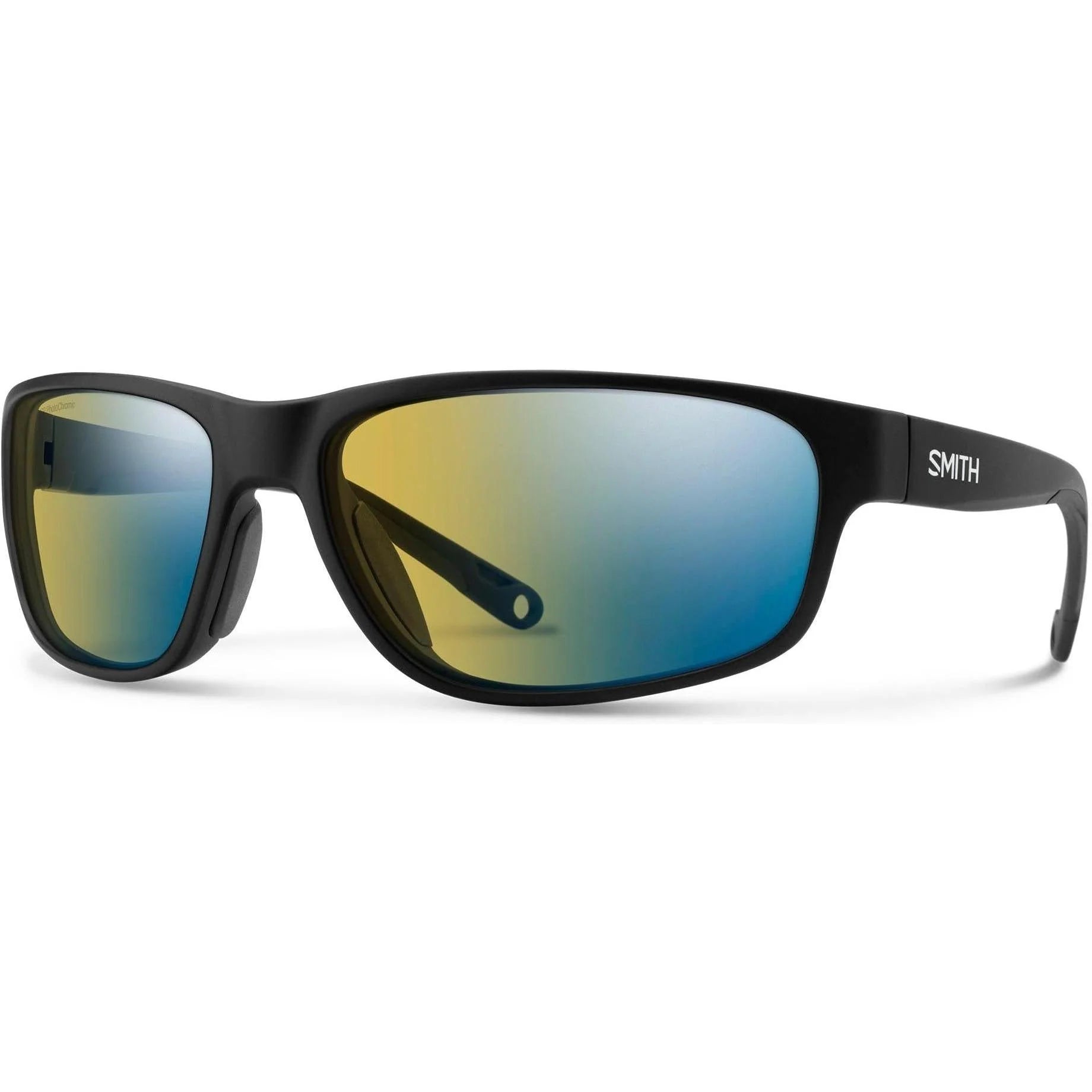 Smith Optics Redding 2 - Matte Black Frame Yellow Chromapop glass Blue Mirror Lens Sunglasses - - Mansfield Hunting & Fishing - Products to prepare for Corona Virus