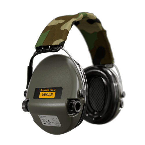 Sordin Supreme Pro-X Electronic Ear Muffs - - Mansfield Hunting & Fishing - Products to prepare for Corona Virus