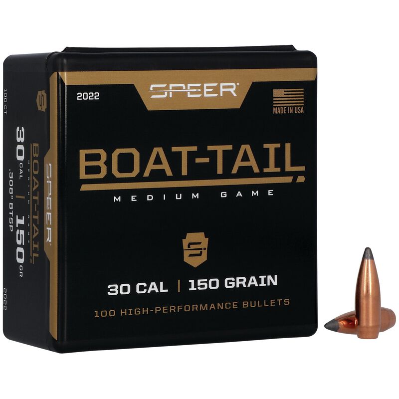 Speer 308 150gr BT Projectiles - 100pk -  - Mansfield Hunting & Fishing - Products to prepare for Corona Virus
