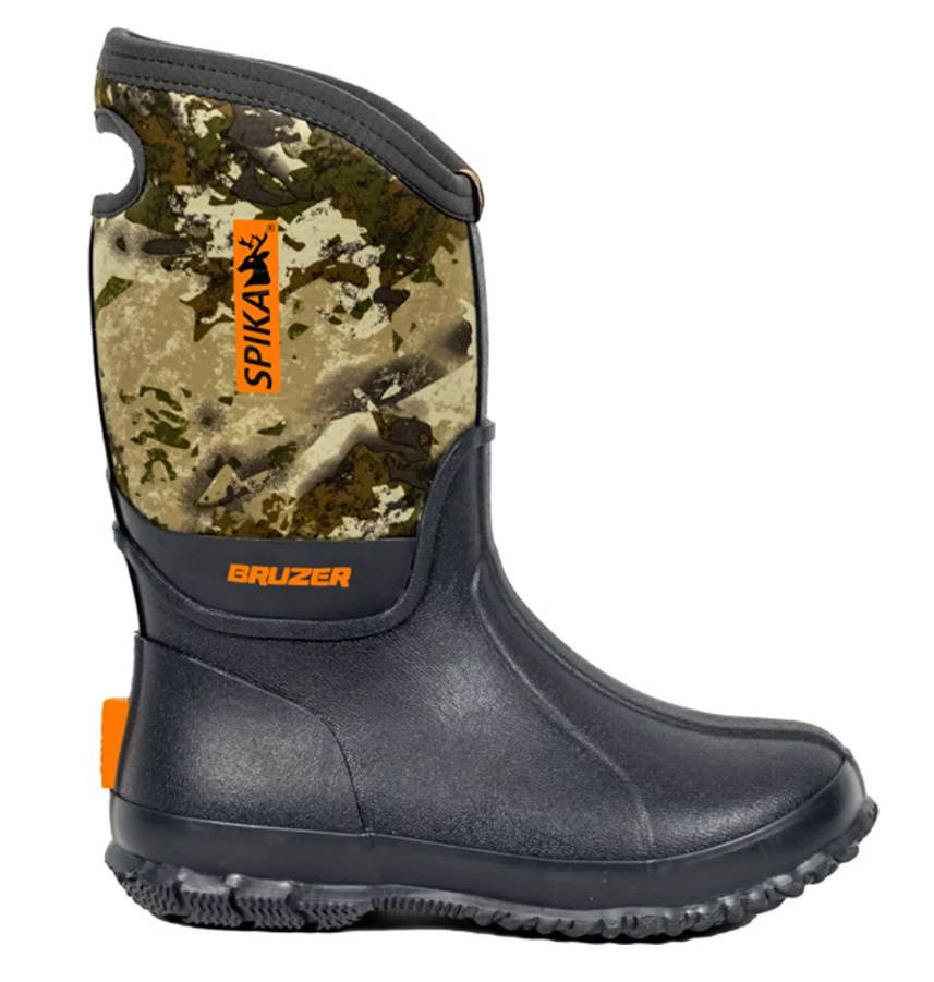 Spika Bruzer Gumboot - Kids - US Y 1 / BIARRI CAMO/CHARCOAL - Mansfield Hunting & Fishing - Products to prepare for Corona Virus