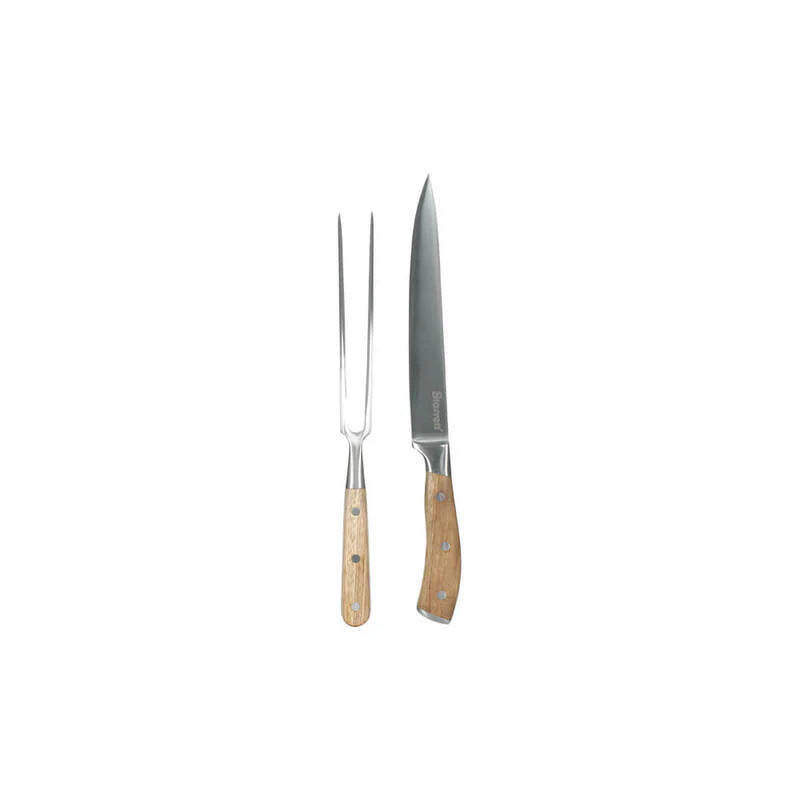 Starrett 2pc Carving Knife Set w' Integrated Board - - Mansfield Hunting & Fishing - Products to prepare for Corona Virus