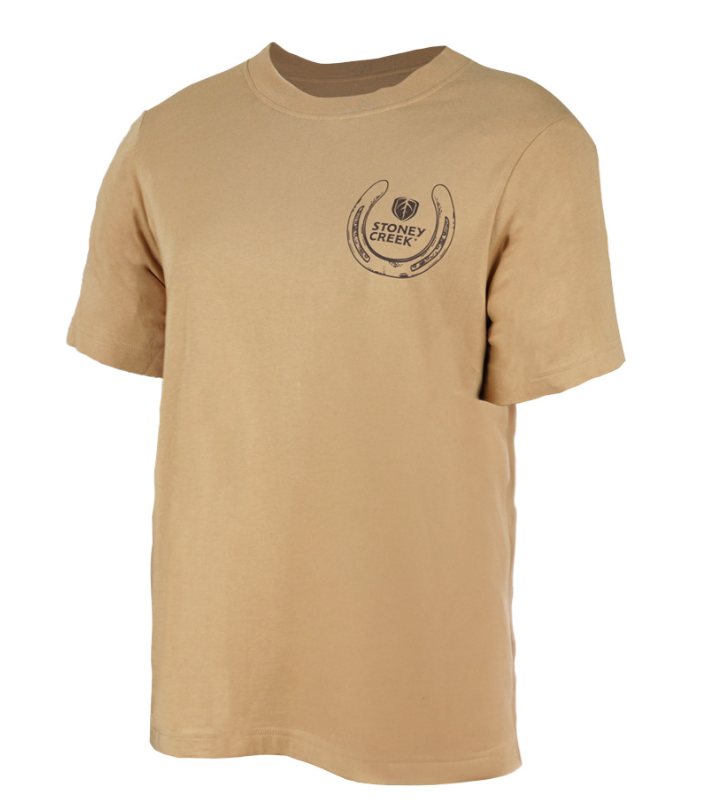 Stoney Creek Womens Horse Riding Tee - Fawn