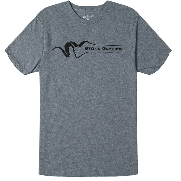 Stone Glacier Classic T Shirt - LARGE / ATHLETIC HEATHER - Mansfield Hunting & Fishing - Products to prepare for Corona Virus