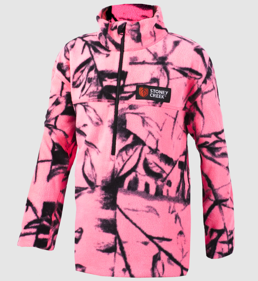 Stoney Creek Kids Microplus Long Sleeve Top - Watermelon - 4 / WATERMELON - Mansfield Hunting & Fishing - Products to prepare for Corona Virus