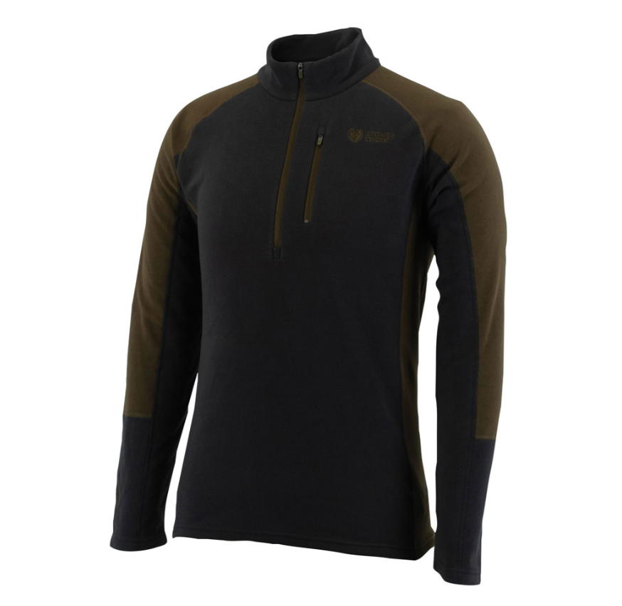 Stoney Creek Mens Angus Fleece Top - S / PHANTOM/TUNDRA - Mansfield Hunting & Fishing - Products to prepare for Corona Virus