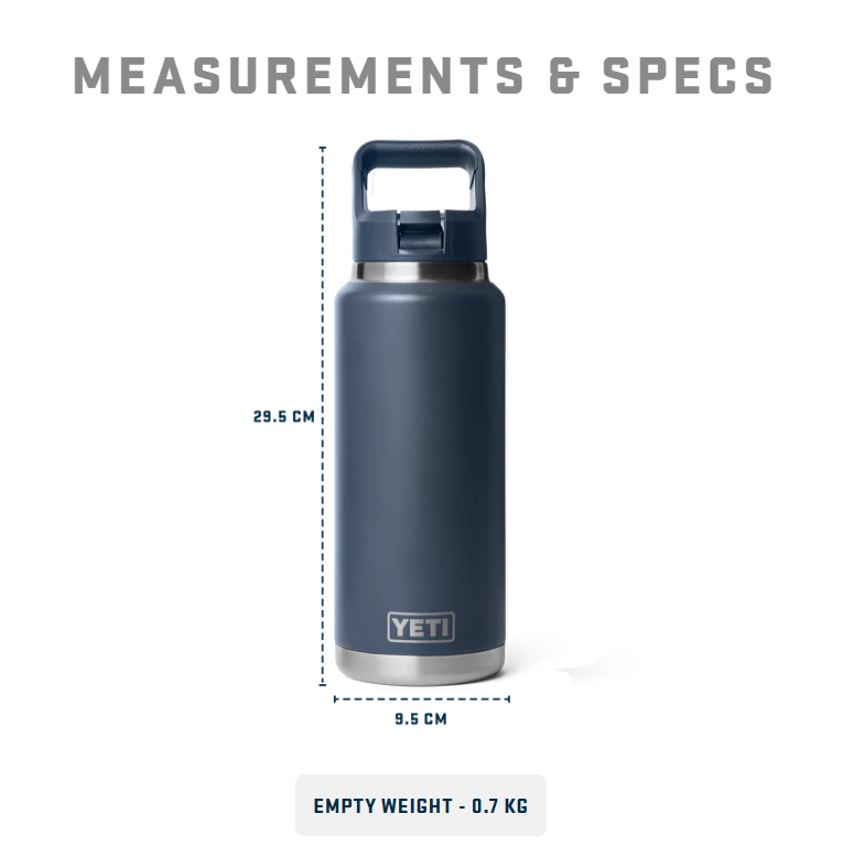 Yeti Rambler 36oz C Straw Bottle (1065ml) - - Mansfield Hunting & Fishing - Products to prepare for Corona Virus