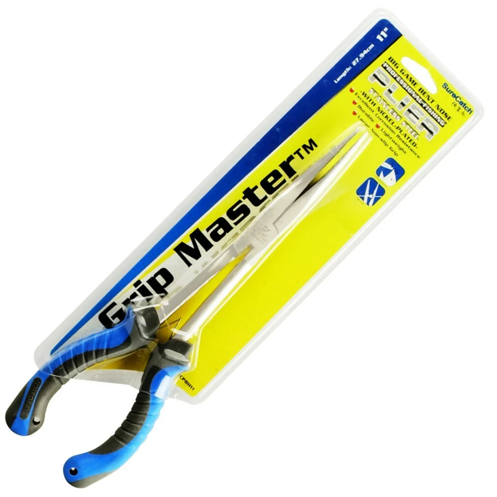 Surecatch Big Game Bent Nose Stainless Steel Pliers - - Mansfield Hunting & Fishing - Products to prepare for Corona Virus