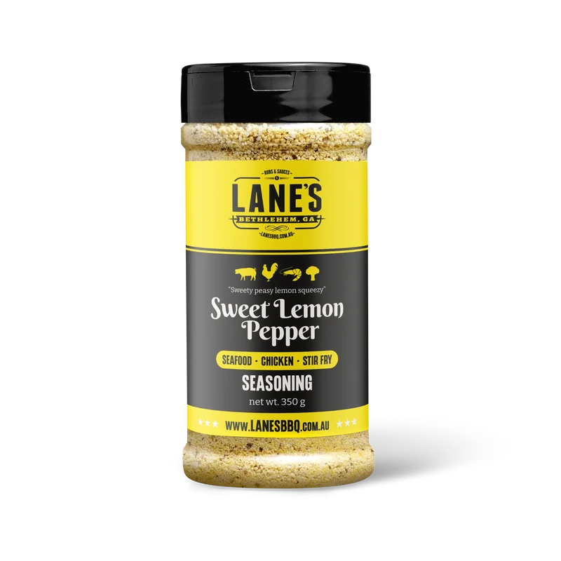 Lanes BBQ Seasoning - SWEET LEMON PEPPER - Pitmaster 340g - - Mansfield Hunting & Fishing - Products to prepare for Corona Virus