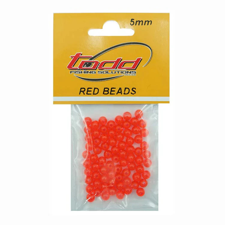 EJ Todd Red Beads 5mm - RED - Mansfield Hunting & Fishing - Products to prepare for Corona Virus