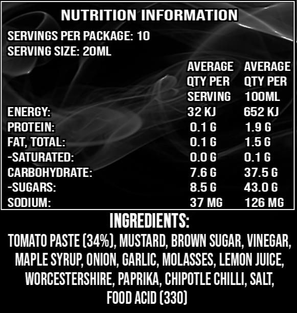 Uncle Mungo's Chipotle BBQ Sauce - 200ml - - Mansfield Hunting & Fishing - Products to prepare for Corona Virus