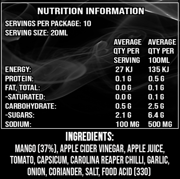 Uncle Mungo's Mango Reaper Sauce - 200ml - - Mansfield Hunting & Fishing - Products to prepare for Corona Virus