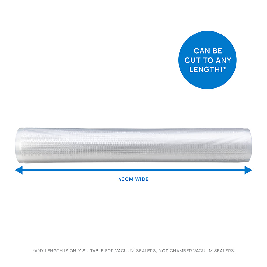 Vacuum Sealer Rolls 2 Rolls Size 40cm X 6m - - Mansfield Hunting & Fishing - Products to prepare for Corona Virus
