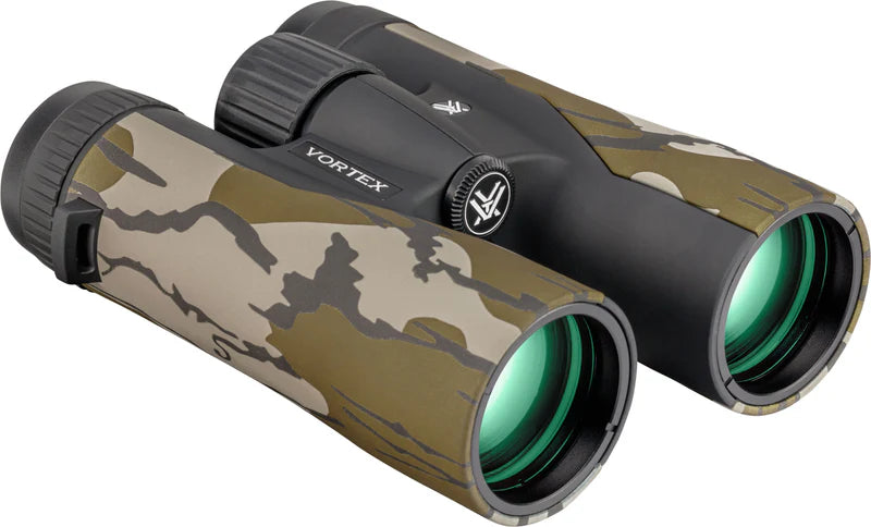 Vortex Crossfire HD 10x42 Mossy Oak Bottomland Camo Binoculars - - Mansfield Hunting & Fishing - Products to prepare for Corona Virus