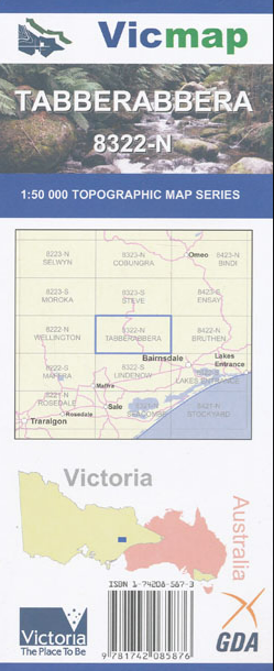 Vicmap - Tabberabbera 8322-N -  - Mansfield Hunting & Fishing - Products to prepare for Corona Virus