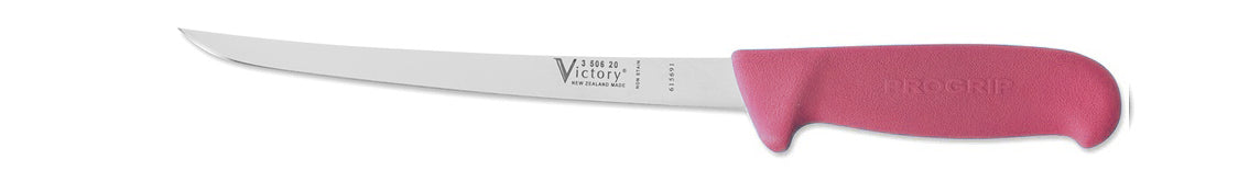 Victory Knives Stainless Steel Filleting Knife Pink 20cm - - Mansfield Hunting & Fishing - Products to prepare for Corona Virus