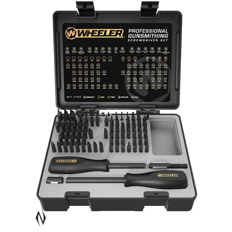 Wheeler Screwdriver Set Professional Gunsmith (89Pce) - - Mansfield Hunting & Fishing - Products to prepare for Corona Virus