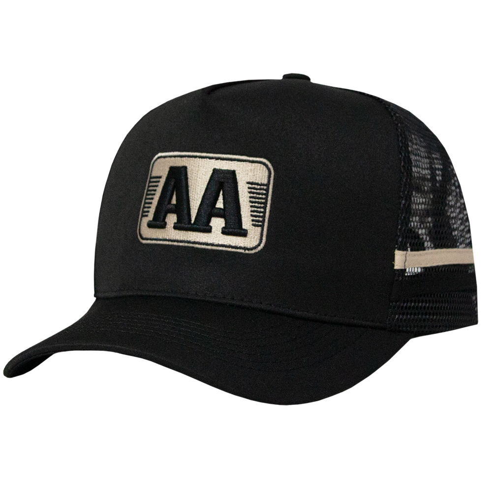 Winchester AA Black and Black Country Trucker Cap - - Mansfield Hunting & Fishing - Products to prepare for Corona Virus
