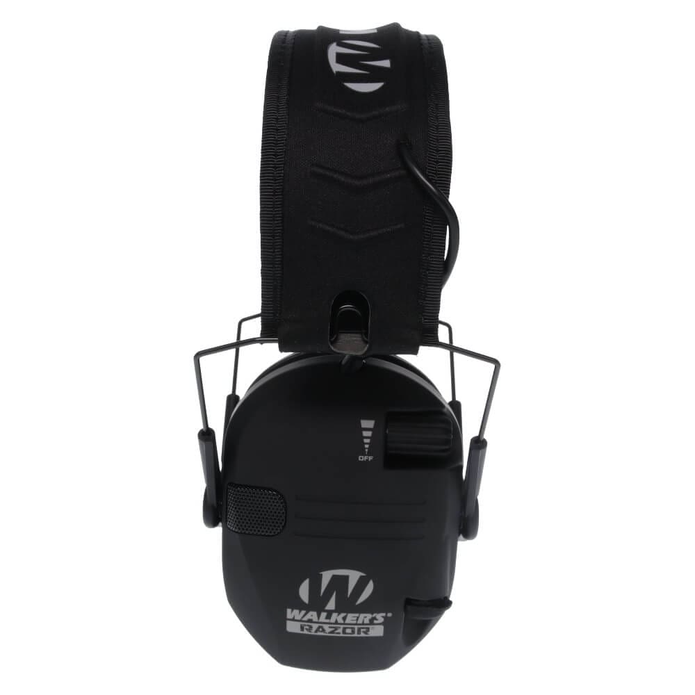 Walker's Razor Slim Electronic Earmuff Black - - Mansfield Hunting & Fishing - Products to prepare for Corona Virus