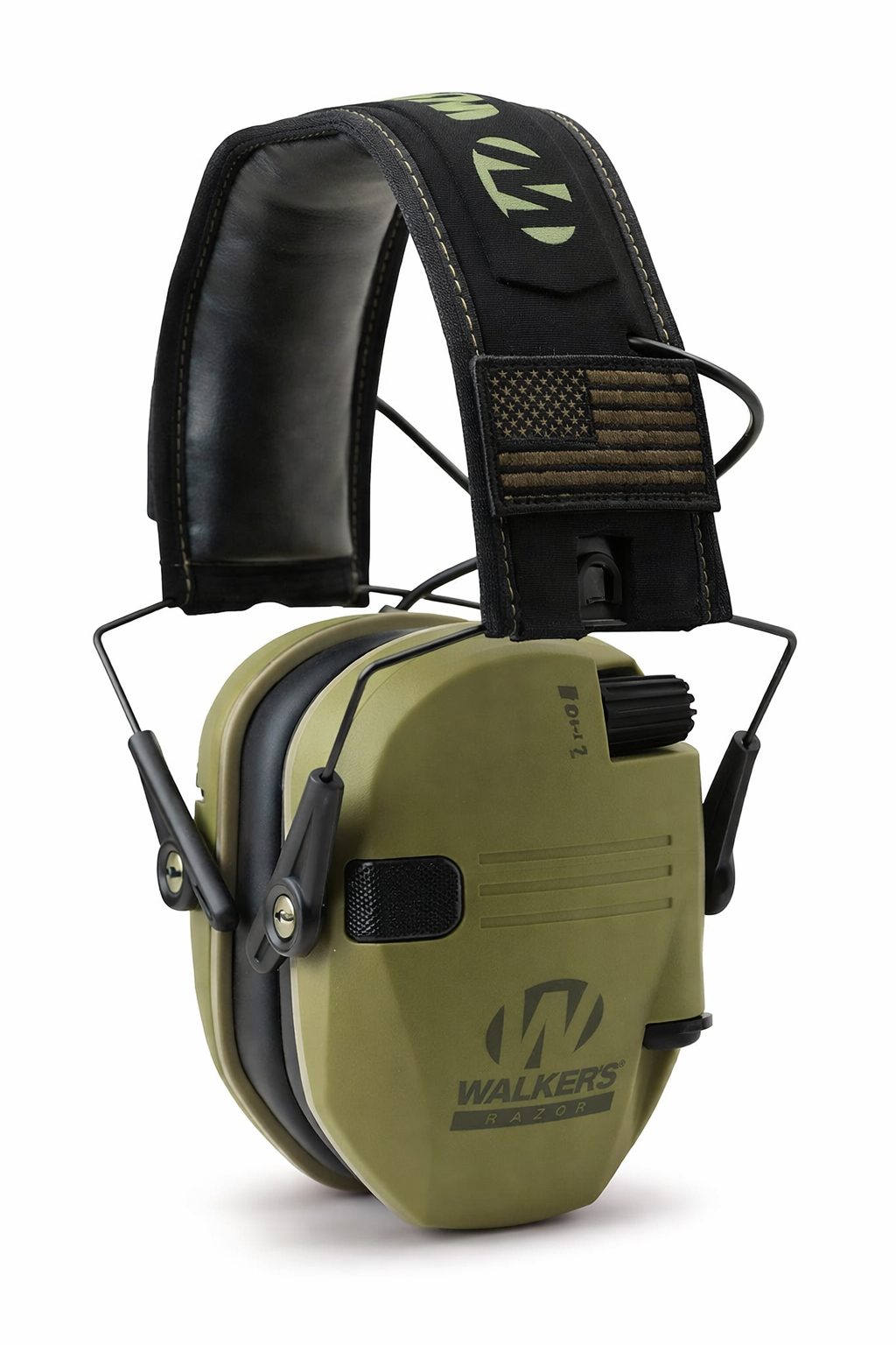 Walkers Razor Slim Electric Muffs (Patriot Series ODG) - - Mansfield Hunting & Fishing - Products to prepare for Corona Virus