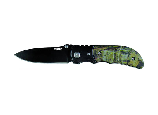 Whitby Camo 2.75inch Pocket Knife - - Mansfield Hunting & Fishing - Products to prepare for Corona Virus