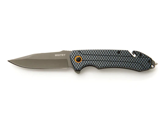 Whitby Rescue Lock Pocket Knife - - Mansfield Hunting & Fishing - Products to prepare for Corona Virus