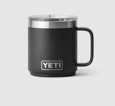 Yeti 10oz Stackable Mug with MagSlider Lid V2 (296ml) - 10OZ / BLACK - Mansfield Hunting & Fishing - Products to prepare for Corona Virus