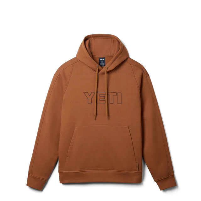 Yeti Logo Fleece Hoodie - Rust - S / RUST - Mansfield Hunting & Fishing - Products to prepare for Corona Virus