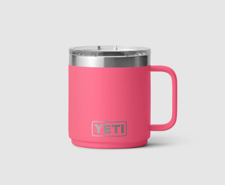 Yeti 10oz Stackable Mug with MagSlider Lid V2 (296ml) - 10OZ / TROPICAL PINK - Mansfield Hunting & Fishing - Products to prepare for Corona Virus