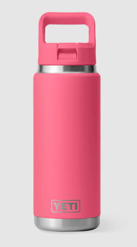 Yeti Rambler 26oz C Straw Bottle (769ml) - 26OZ / TROPICAL PINK - Mansfield Hunting & Fishing - Products to prepare for Corona Virus