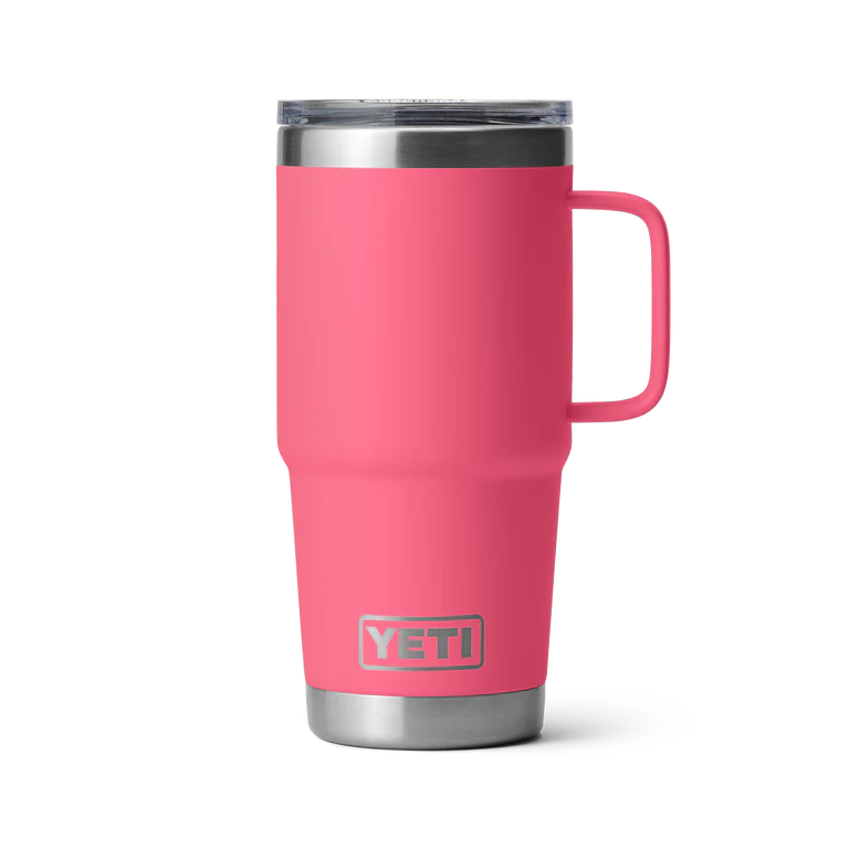 Yeti 20oz Travel Mug with StrongHold Lid (591ml) - 20OZ / TROPICAL PINK - Mansfield Hunting & Fishing - Products to prepare for Corona Virus