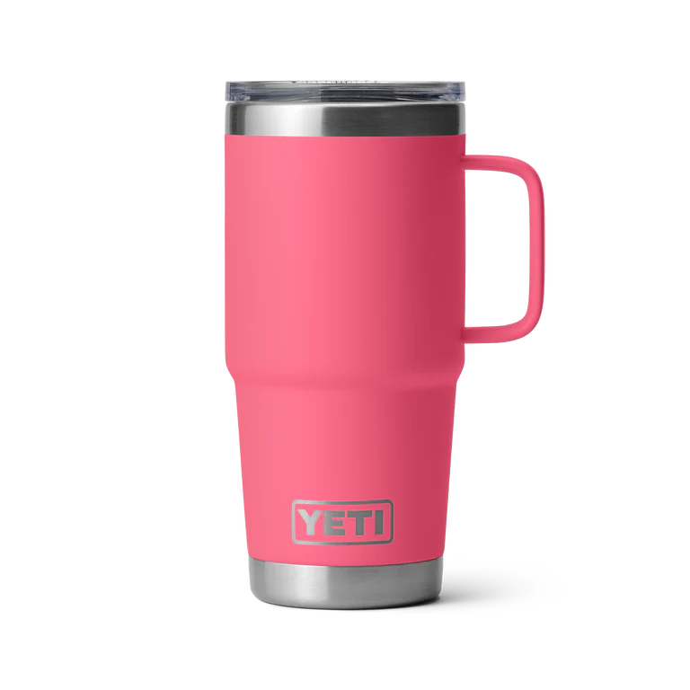 Yeti 20oz Travel Mug with StrongHold Lid - 20OZ / TROPICAL PINK - Mansfield Hunting & Fishing - Products to prepare for Corona Virus