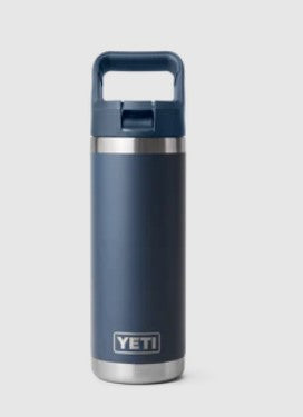 Yeti Rambler 18oz Straw Bottle (532ml) - 18OZ / NAVY - Mansfield Hunting & Fishing - Products to prepare for Corona Virus