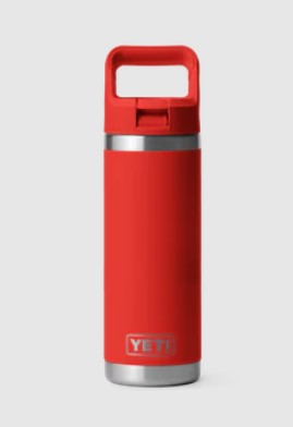 Yeti Rambler 18oz Straw Bottle - 18OZ / CANYON RED - Mansfield Hunting & Fishing - Products to prepare for Corona Virus