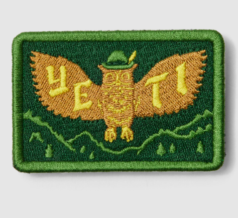 Yeti Forest Owl Patch - GREEN - Mansfield Hunting & Fishing - Products to prepare for Corona Virus