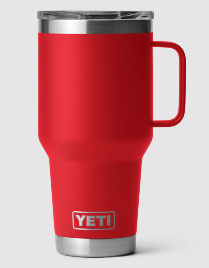 Yeti 30oz Travel Mug with StrongHold Lid (887ml) - 30OZ / RED - Mansfield Hunting & Fishing - Products to prepare for Corona Virus