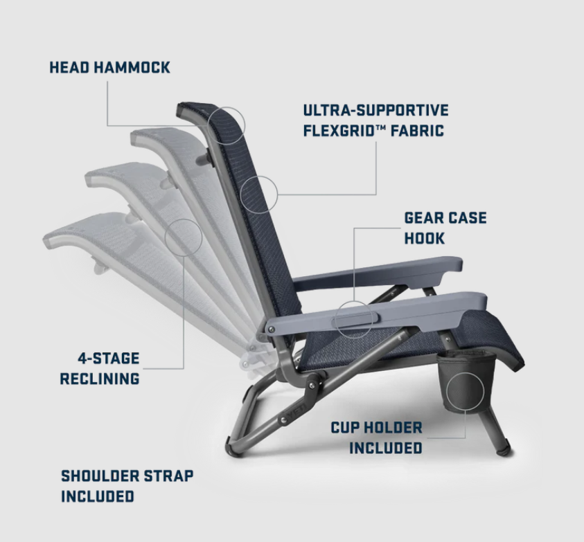 Yeti Hondo Beach Chair - - Mansfield Hunting & Fishing - Products to prepare for Corona Virus