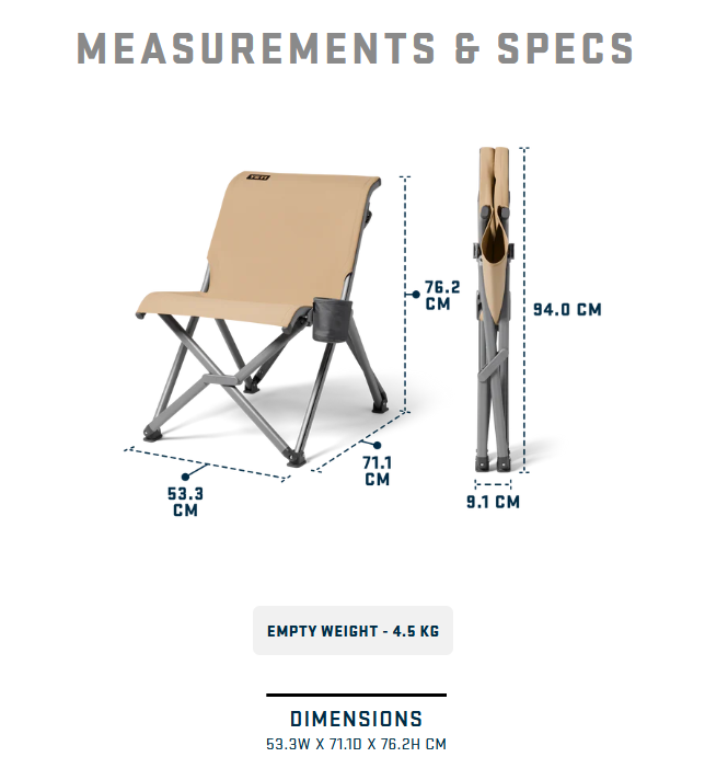 Yeti Trailhead Field Chair - - Mansfield Hunting & Fishing - Products to prepare for Corona Virus