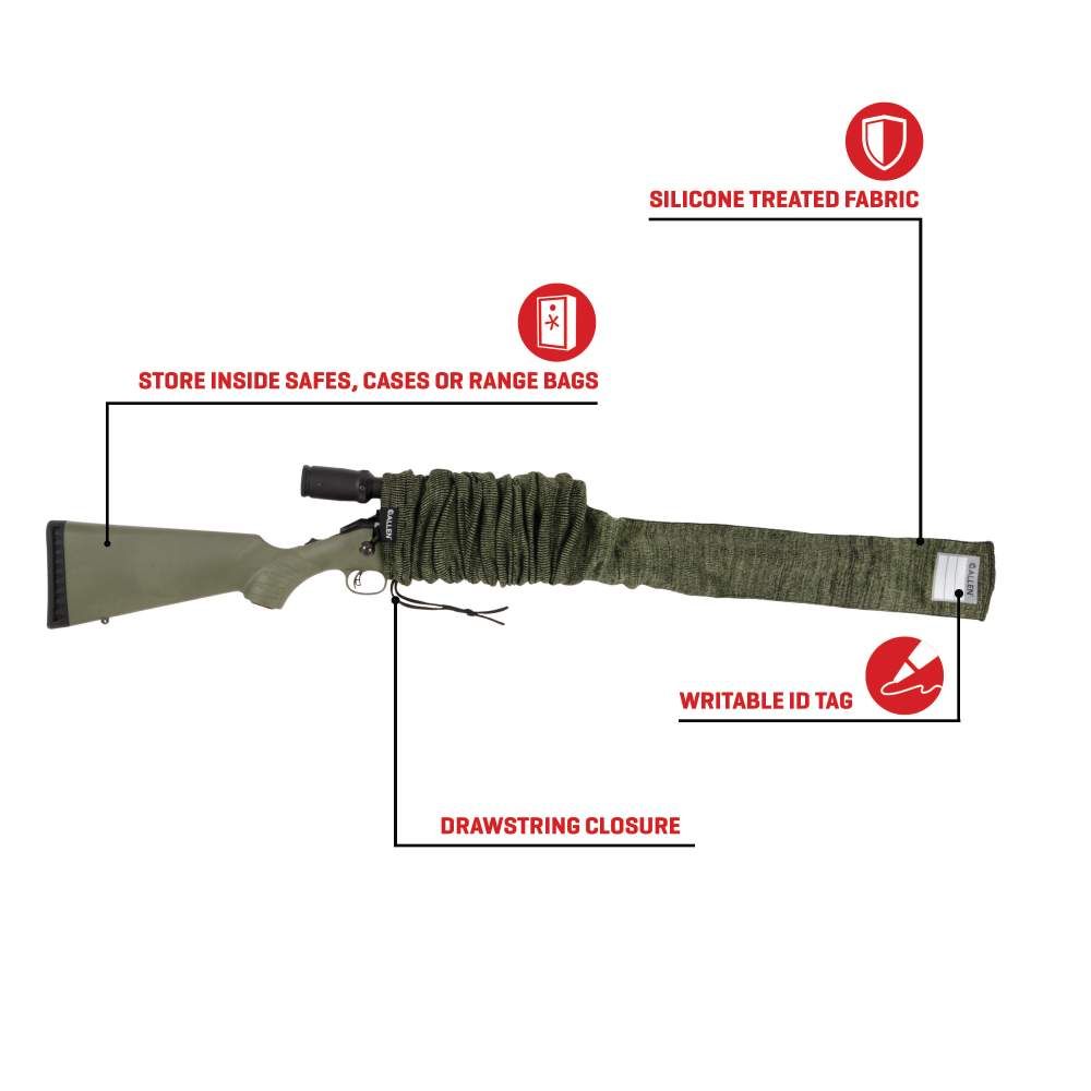 Allen Stretch Knit Gun Sock 52 Inch Green -  - Mansfield Hunting & Fishing - Products to prepare for Corona Virus