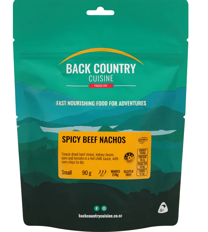 Back Country Cuisine - Spicy Beef Nachos - REGULAR - Mansfield Hunting & Fishing - Products to prepare for Corona Virus