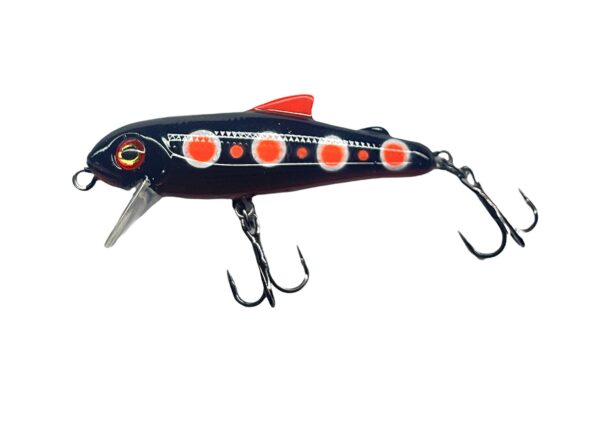 Bullet Lures Five-O Minnow - Sinking - 5CM / BLACK WIDOW - Mansfield Hunting & Fishing - Products to prepare for Corona Virus